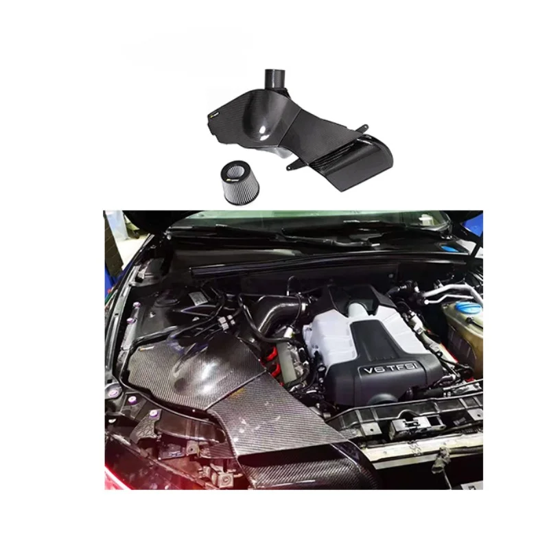 

Original Design Style 100% Dry Carbon Fiber Cold Air Intake System for S5 B8 B8.5 EA837 2.5L 3.0T