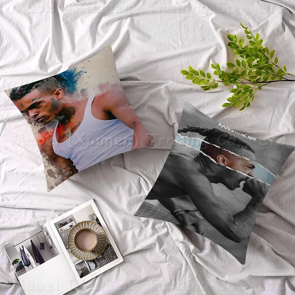 X-XXXTENTACION Hot Rapper Pillow Cushion Cover Pillowcase Living Room Sofa Home Decor Customized