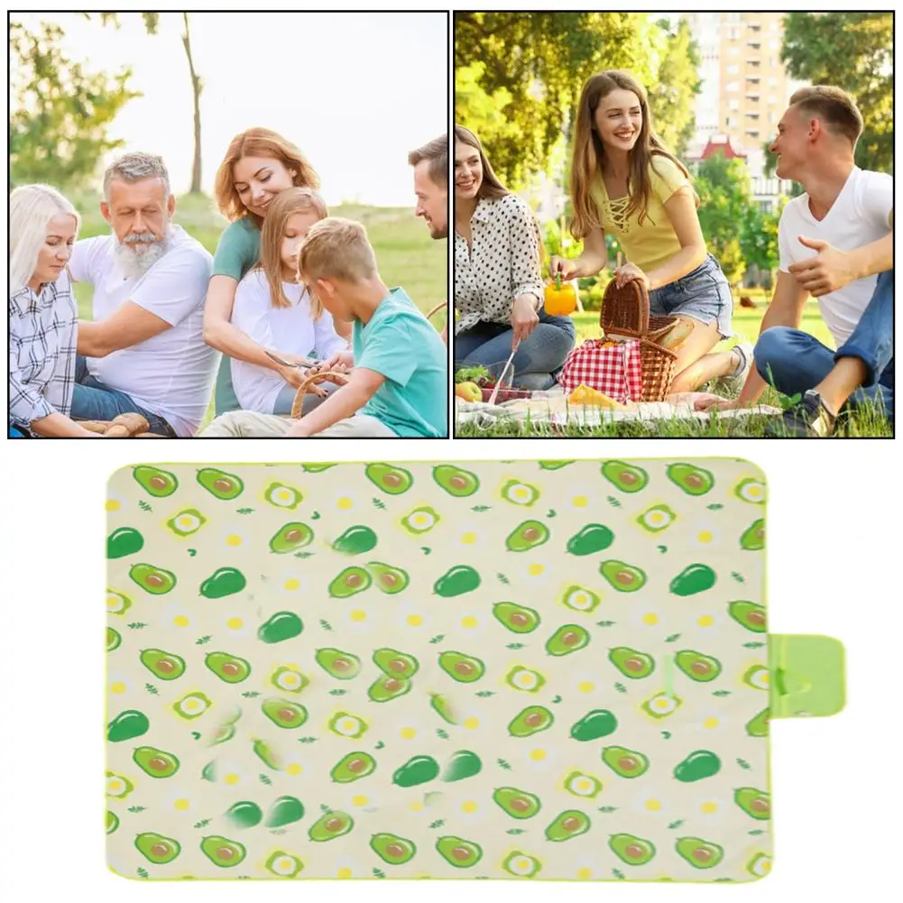 Lightweight Foldable Blanket Waterproof Sandproof Picnic Mat Oversized Beach Blanket for Camping Hiking Park for Family