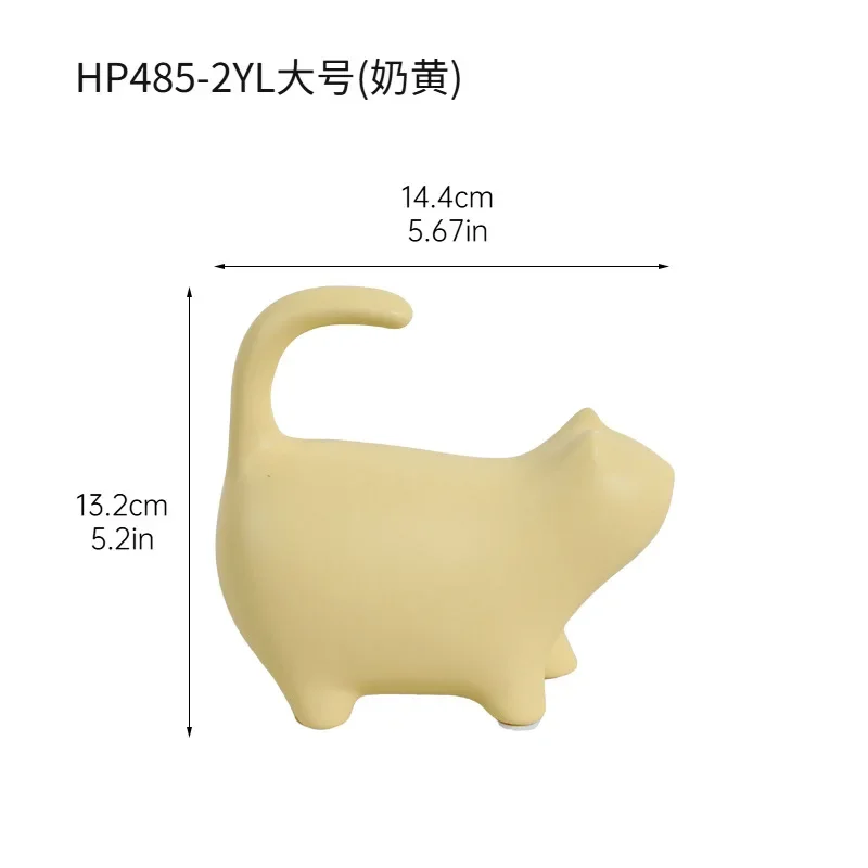 Ceramic Lucky Cat Creative Wine Cabinet Decoration Cat Ornament TV Cabinet Home Desktop Crafts Living Room Home Decoration