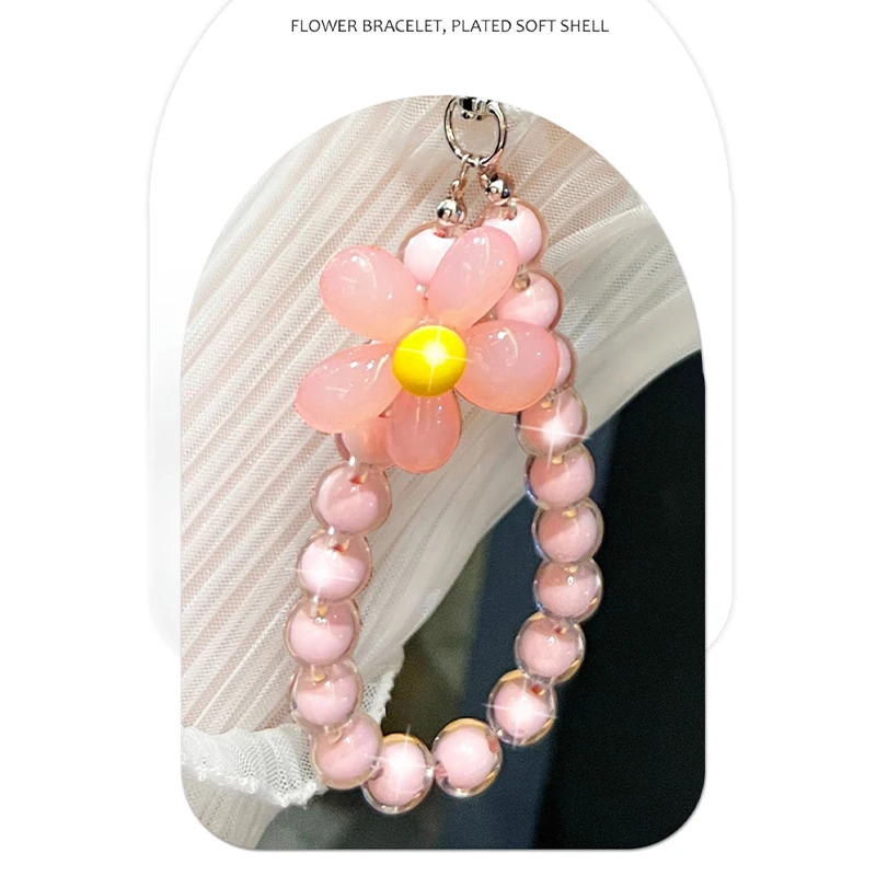 A 79 Flower Strap Rabbit Makeup Mirror Phone Holder Case On For Oppo A79 A2 5G OppoA79 Girl Woman Stand Cover
