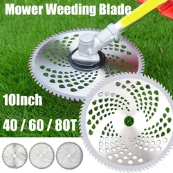 1pc Durable 40/60/80 Teeth Mower Head, Blade Wood Mower Disc Fixed Four-Piece Set for Lawn Mower, Garden Weed Mower Parts