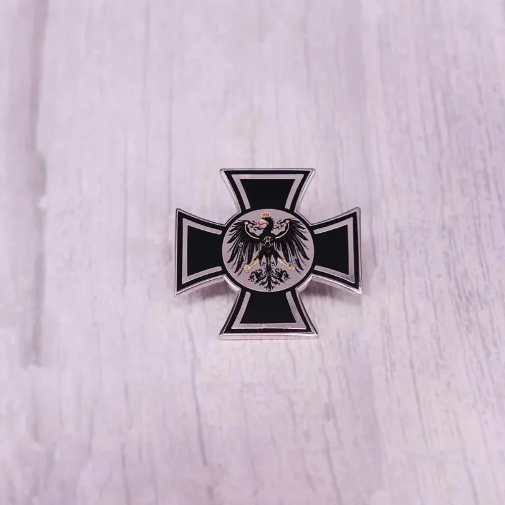 1pc German Eagle Lapel Pin Kaiser Wilhelm Battle Flag Prussian War Pin Badge Patriotic Gift