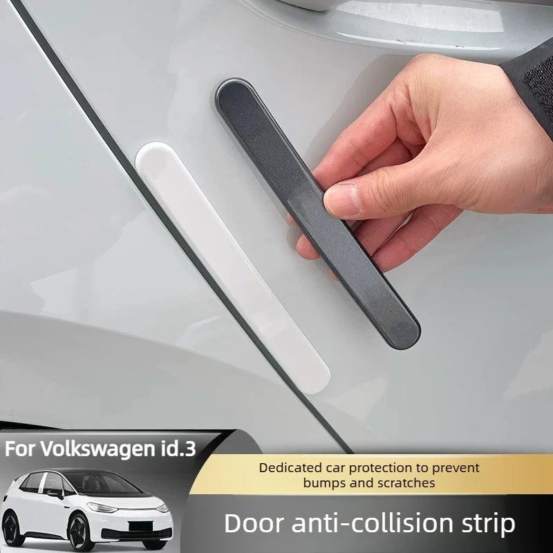 ABS Painted Door Edge Protectors for Volkswagen ID3, Original Color Anti-Collision & Anti-Scratch Stickers view 2
