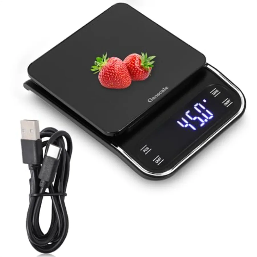 

Digital Food Scale for Kitchen 5kg 0.5gEspro Scale for Food Food Scale Grams Baking Scale Digital Grams and Ounces Digital Kitc