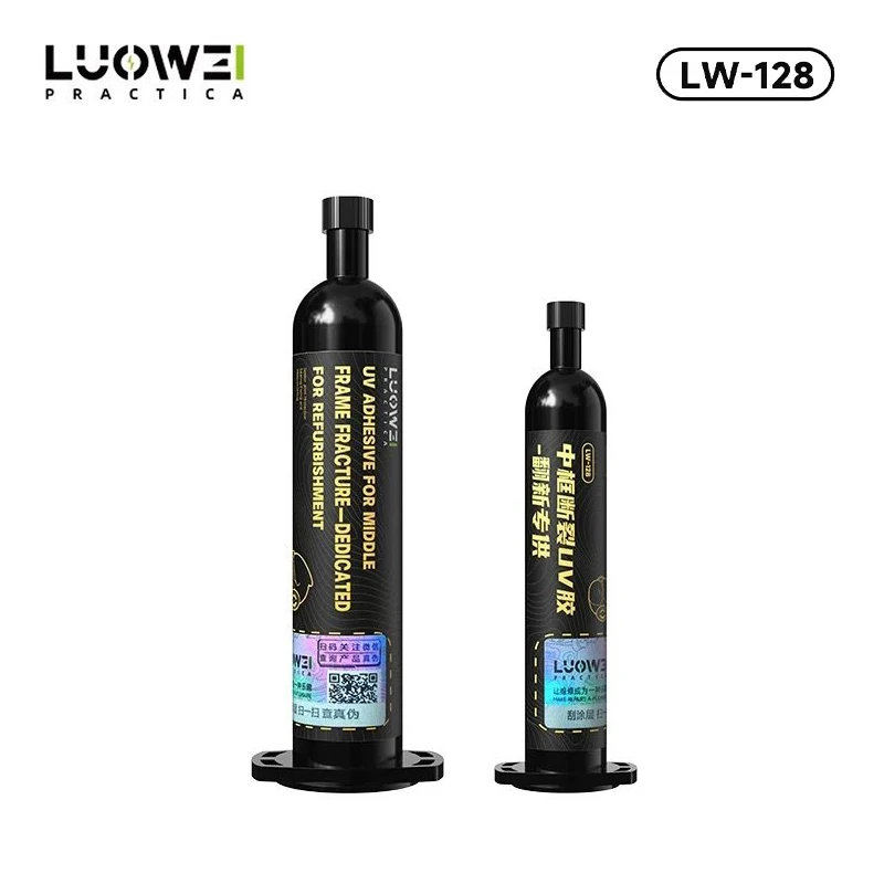 

LUOWEI LW-128 УФ-клей, клей, средняя рамка, ремонт трещин, быстроотверждаемый водонепроницаемый герметик для ремонта экрана мобильного телефона, ПК