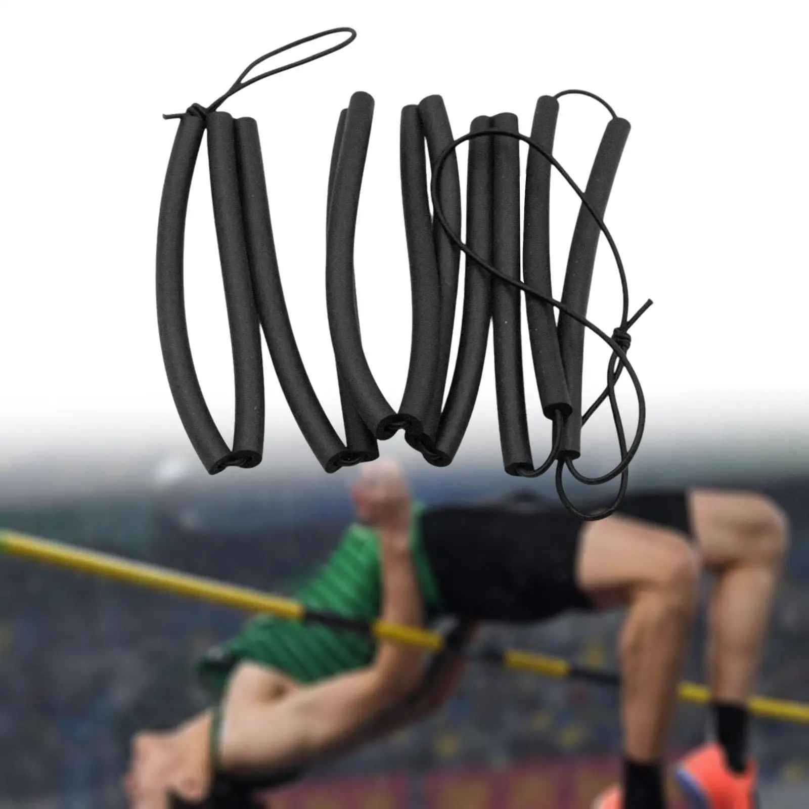High Jump Elastic Band Foldable Rubber Rope Fitness Accessory Training Equipment for Beginners Track and Field