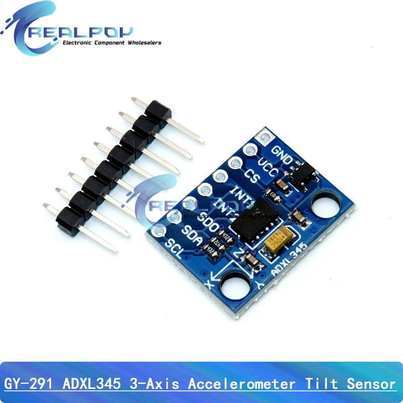 GY-291 ADXL345 3-Axis Accelerometer Tilt Sensor Module IIC/SPI - High Precision for Arduino Raspberry Pi Robotics Drone Projects