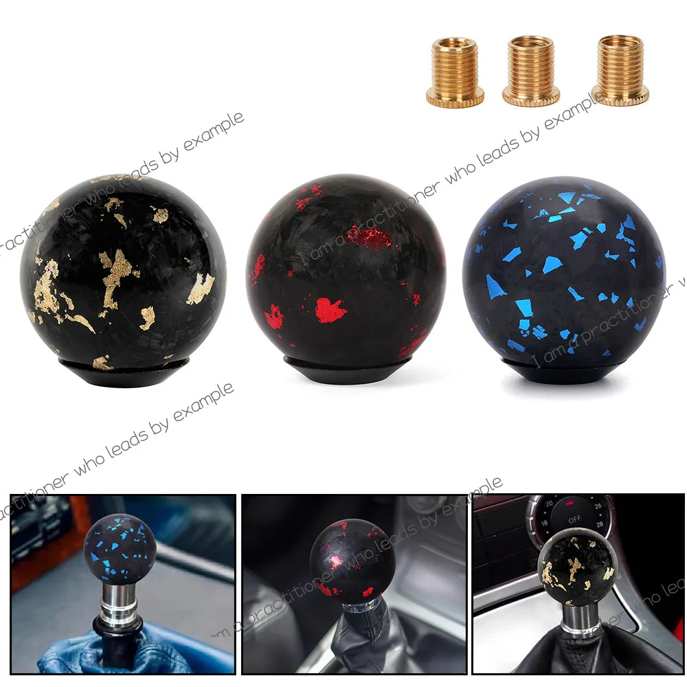 Auto Supplies Forged Carbon Fiber Gear Head Variable Speed Shift Handball Automatic Gear