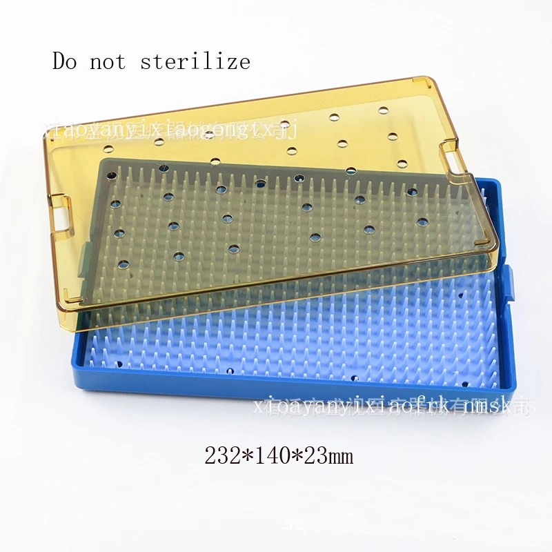 Single layer transparent silicone ophthalmic disinfection box non-high temperature and high pressure disinfection with silicone