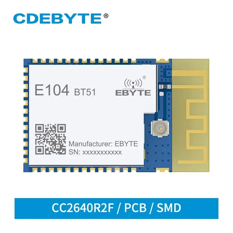 

5 шт. E104-BT51 CC2640R2F BLE5.0 Bluetooth-модуль 2,4 ГГц iBeacon малой мощности 5 дБм печатная плата антенна SMD UART беспроводной приемопередатчик DIY IoT