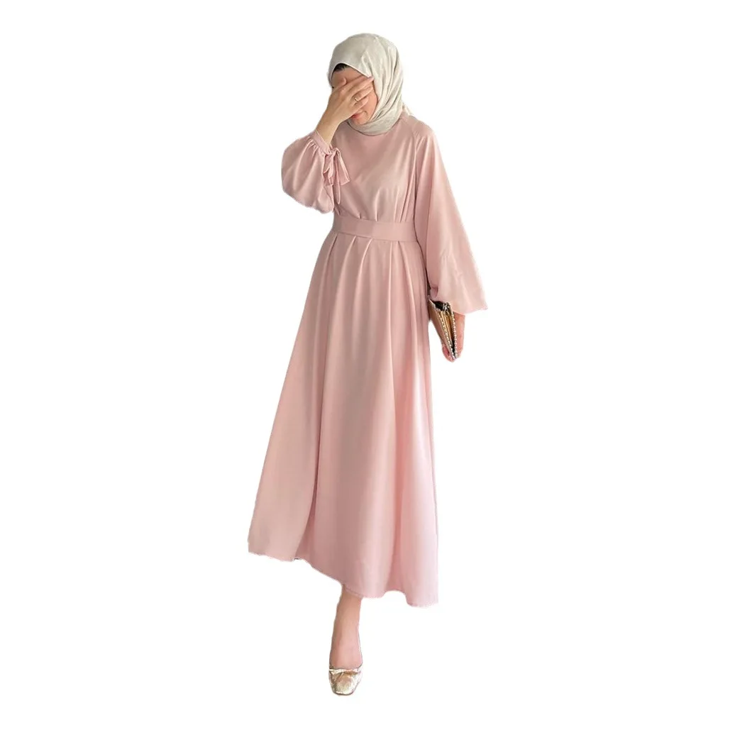 Middle East Muslim Long-sleeved Malaysia Cross-border Women's Southeast Asia New Long-sleeved Dress