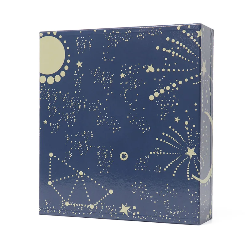 Customized queryLuxury Double Door Flip Open Cosmetic Advent Calendar Gift Paper Box With Ribbon Closure