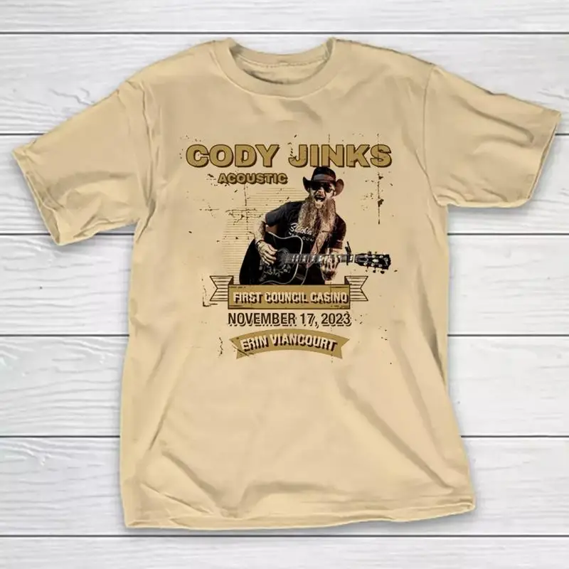 

НОВАЯ футболка Cody Jinks Tour Concert Yellow Haze 2023, все размеры BT152