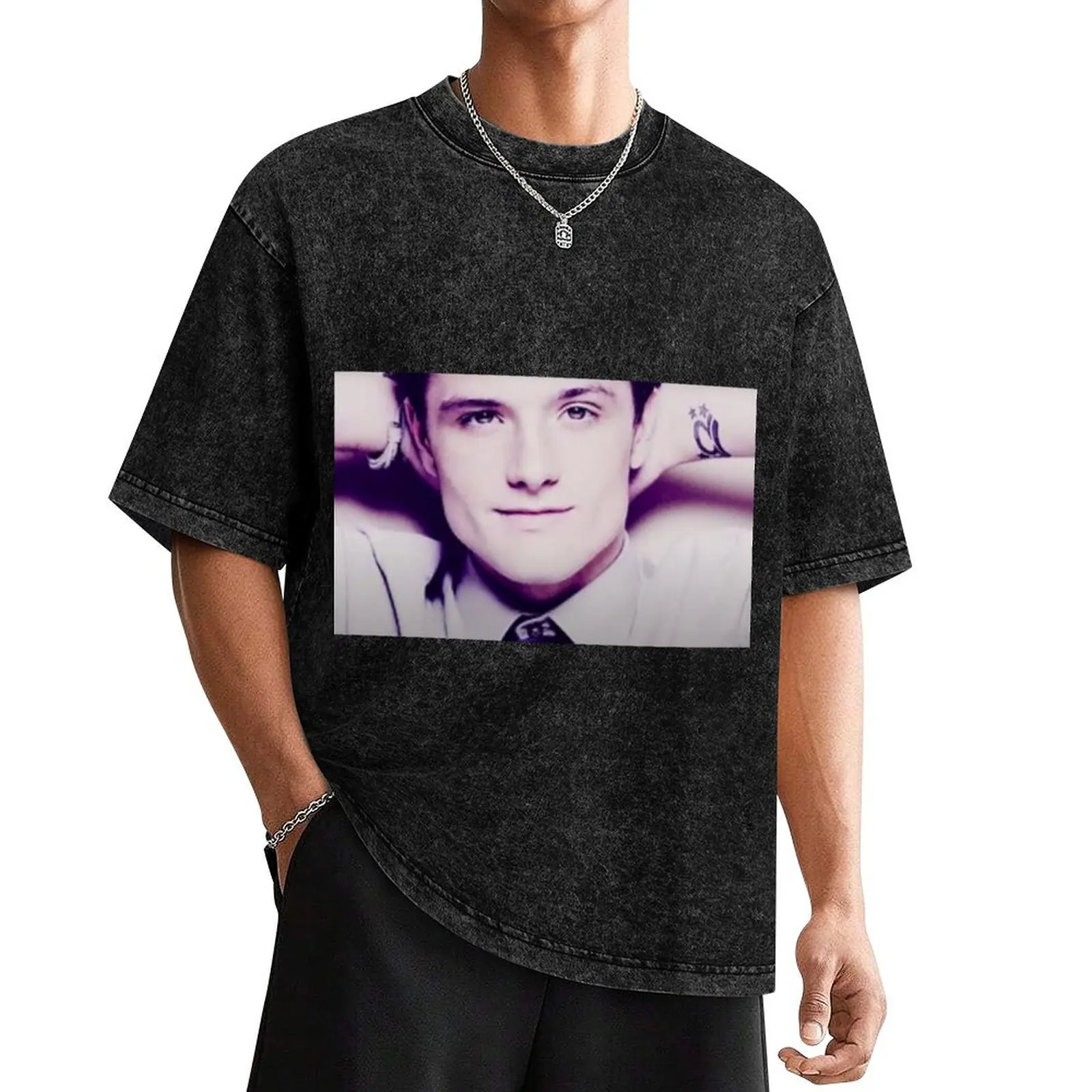 Josh Hutcherson Whistle T-Shirt korean fashion essential t shirt graphic t shirts mens white t shirts