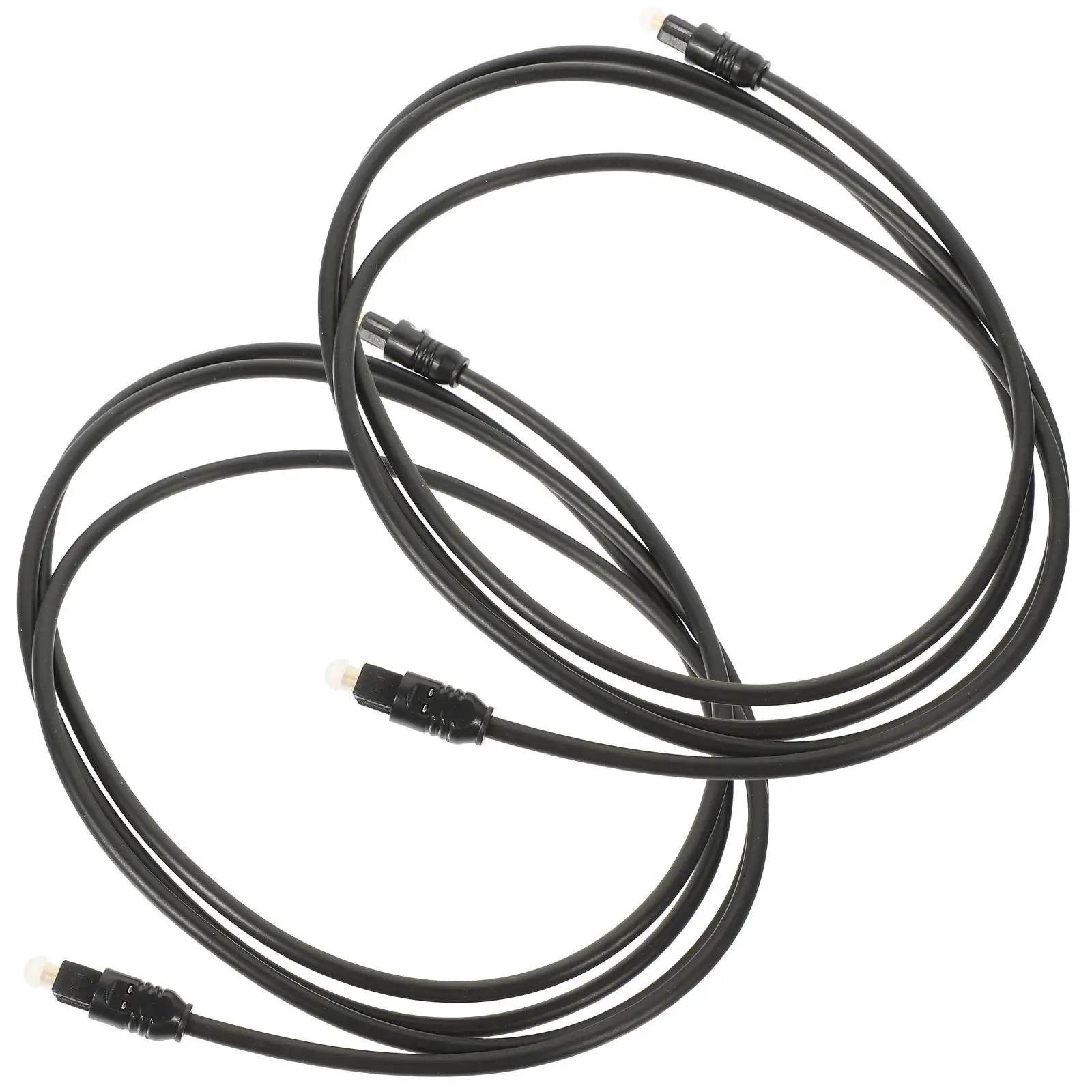 

2 Pcs Audio Optical Cable Male Fiber Digital for to Cord Television