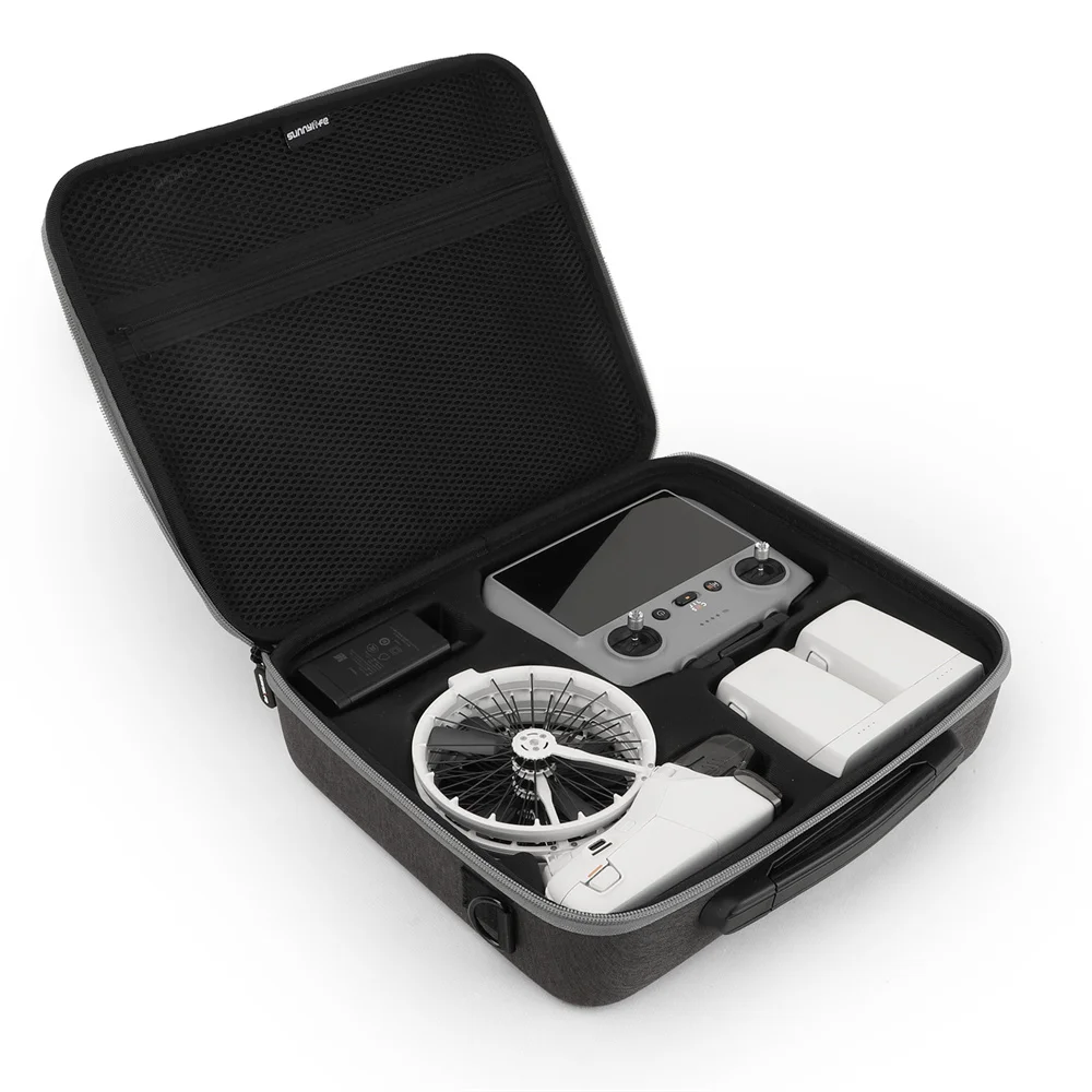حقيبة نايلون رمادية لـ DJI FLIP RC-N2/N3 RC-2 وحدة تحكم عن بعد تخزين حمل غطاء مقبض صندوق لحزام الكتف DJI FLIP