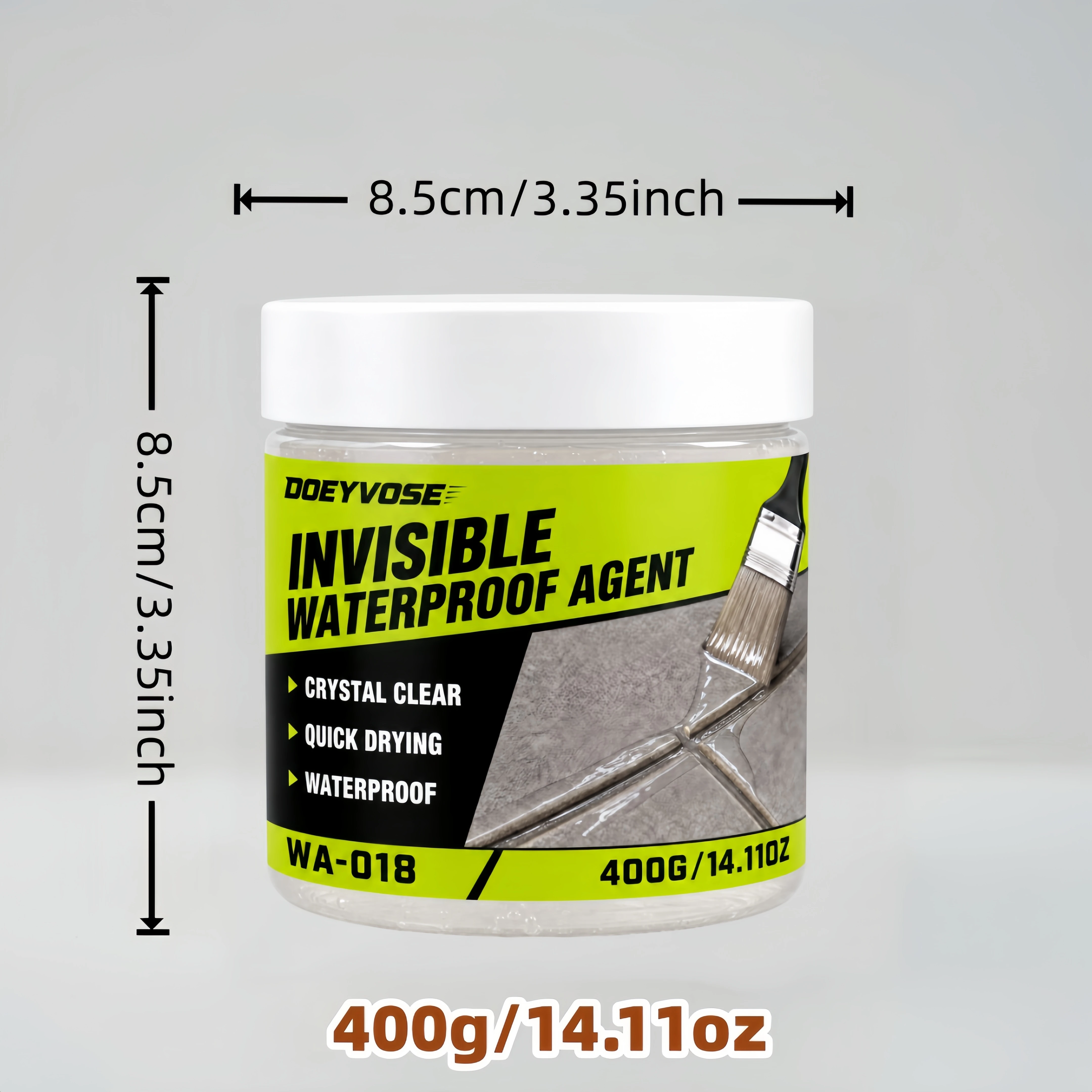 Strong Bond Waterproof Adhesive 400g, Quick Curing Leak Repair Glue for Pipe & Roof Sealing