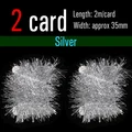 2 tarjetas plateadas