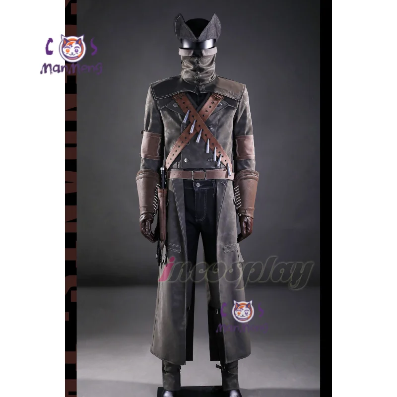 

Ludwig hunter Yarntown Cosplay Costume Game Bloodborne Halloween Carnival Fantasy Coat Hat Props Gloves Men Handsome Uniform