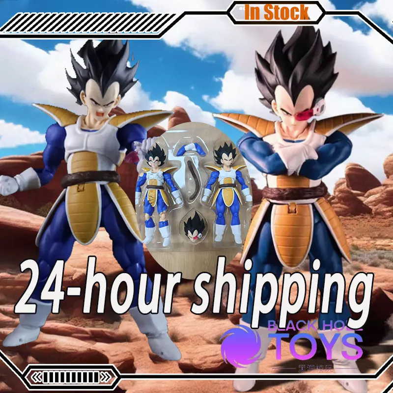 

In Stock New Black Hole Anime Figure Vegeta Action Figure A Set Of Two Figure Dragon Ball Shf Vegeta Statue Dbz Model Toy Custom