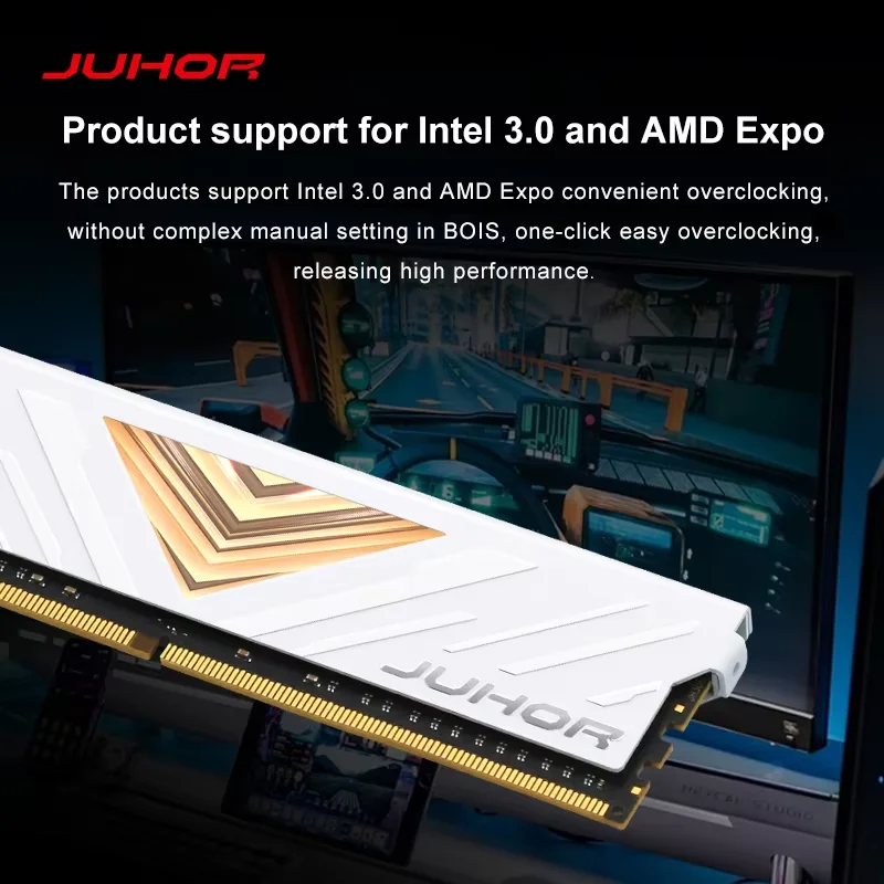 JUHOR DDR5 16GB 5600MHz 6000MHz DIMM Computer Desktop Gaming Memory Ram