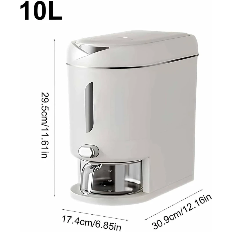 Household Airtight Rice Storage Container Premium Moisture & Insect Proof Rice Bin Kitchen Sealed Rice Box Grain Storage Bucket