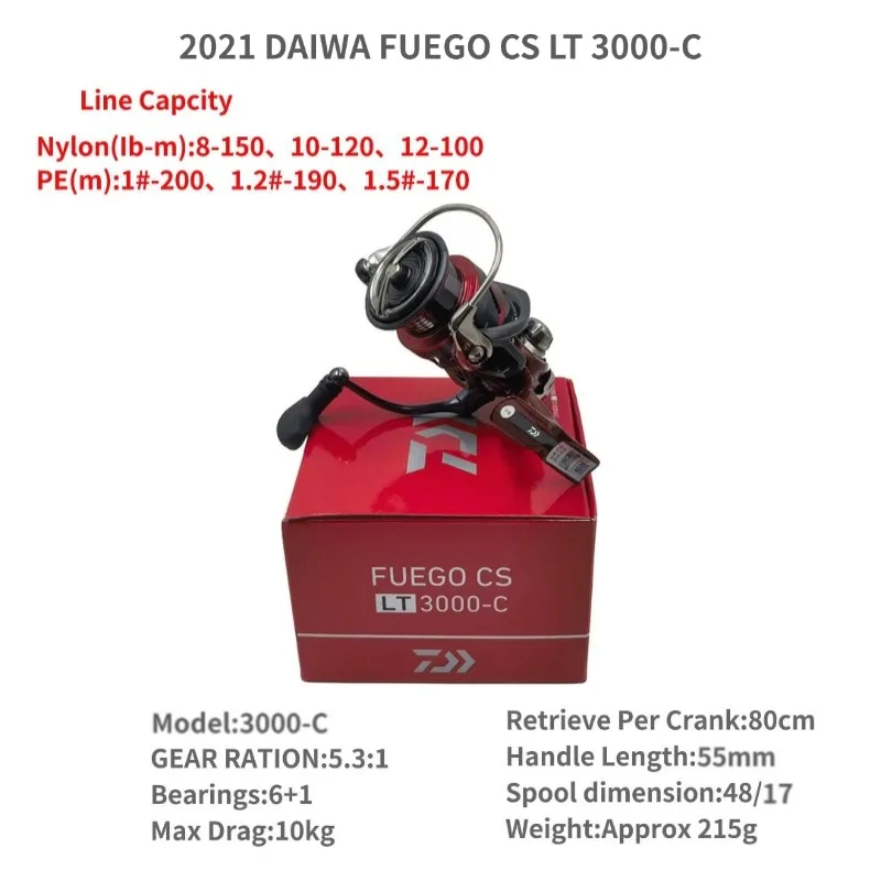 2021 DAIWA FUEGO CS LT 1000S-XH 2000S-XH 2500 2500-XH 2500S-XH