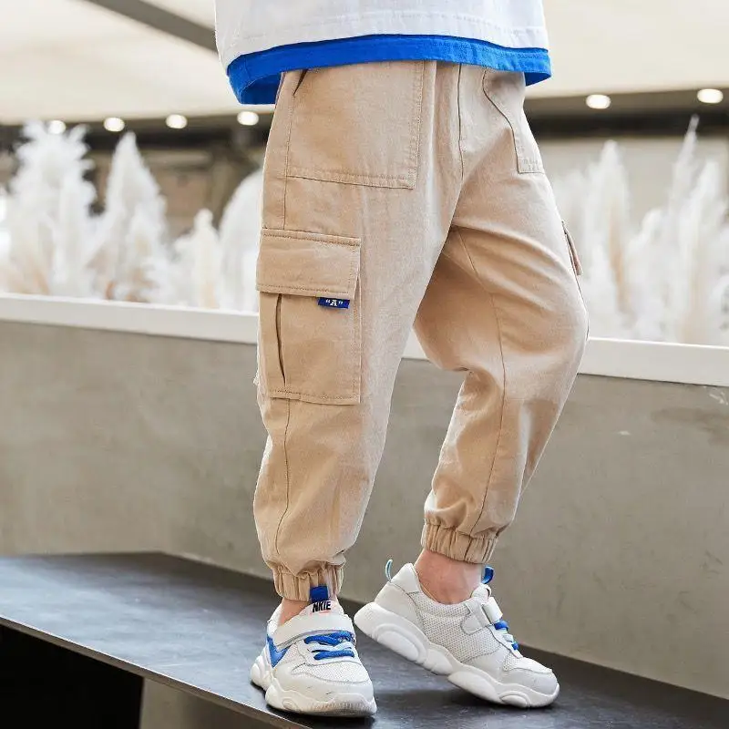 

Boy's long pants 2026 new style large-sized boys' casual pants spring-autumn boys' work pants loose children's long pants