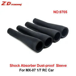 4Pcs/Set Shock Absorber Dust-proof Sleeve Shock Absorption Guard Cover for ZD Racing 1/7 MX-07 RC Car Original Parts #8705