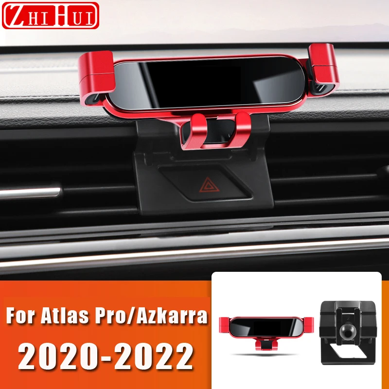 Car Styling Mobile Phone Holder For Geely Atlas Pro 2020 2021 Azkarra 2022 Air Vent Mount Gravity Bracket Stand Auto Accessories