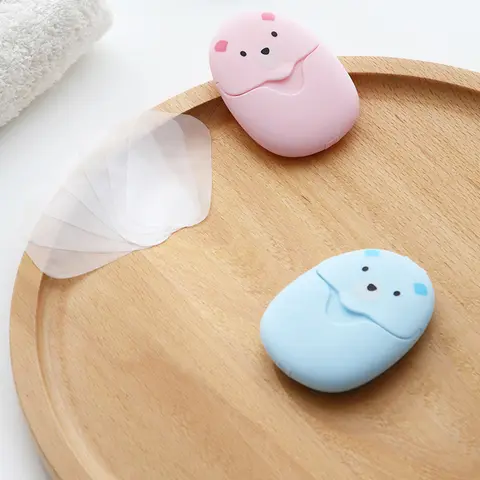 1박스-50개 휴대용 비누 종이 조각 - 화장실, 야외 및 캠핑을 위한 편리하고 친환경적인 손 세척 솔루션