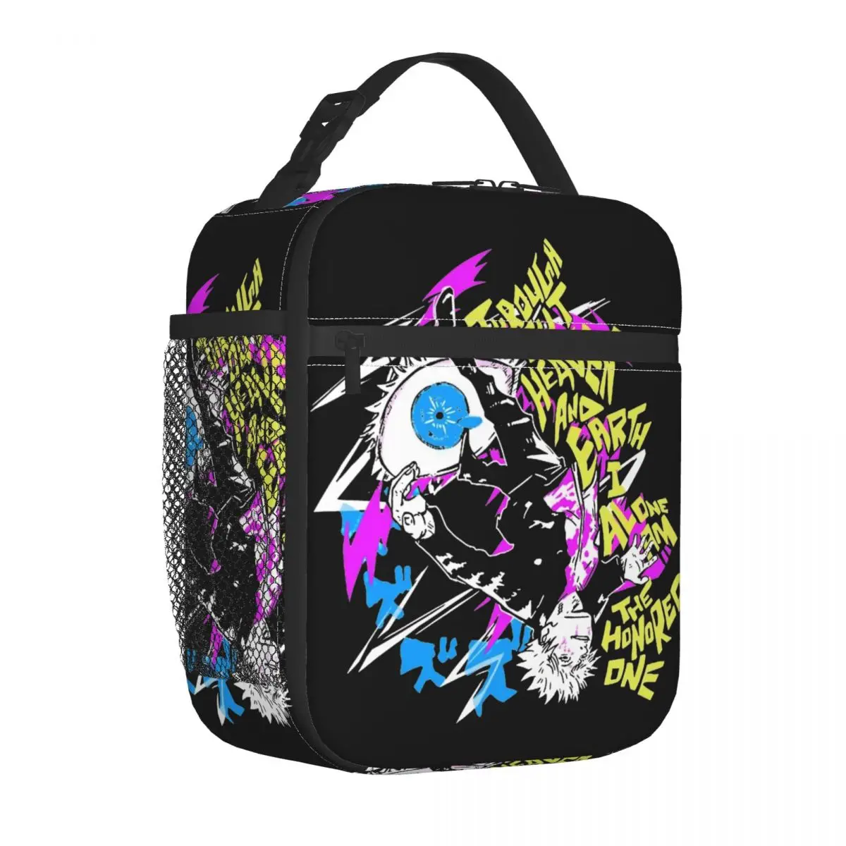 Jujutsu Kaisen Gojo Satoru Insulated Lunch Bags Leakproof Meal Container Thermal Bag Lunch Box Tote Office Outdoor Bento Pouch