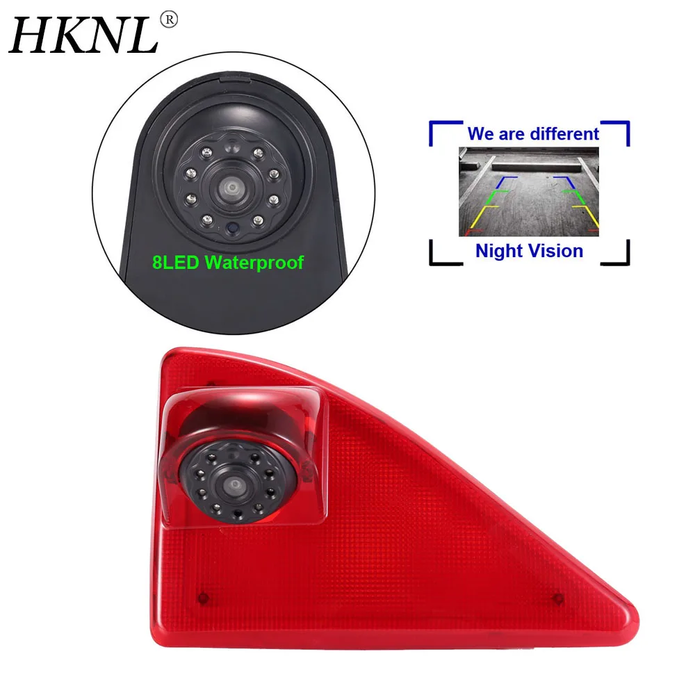 HKNL HD 170° car reverse camera for Opel Vauxhall Movano ab Renault Master Nissan NV400 2012 3.Bremsleuchte Brake Light vans ccd