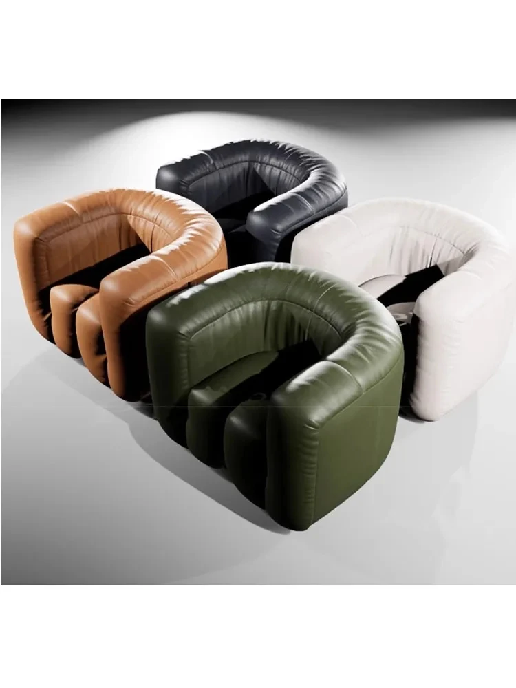 Nordic Shaped Fabric Sofa Designer Creative Couch Lazy Leisure Art Leather Sofa Living Room Furniture home accessories