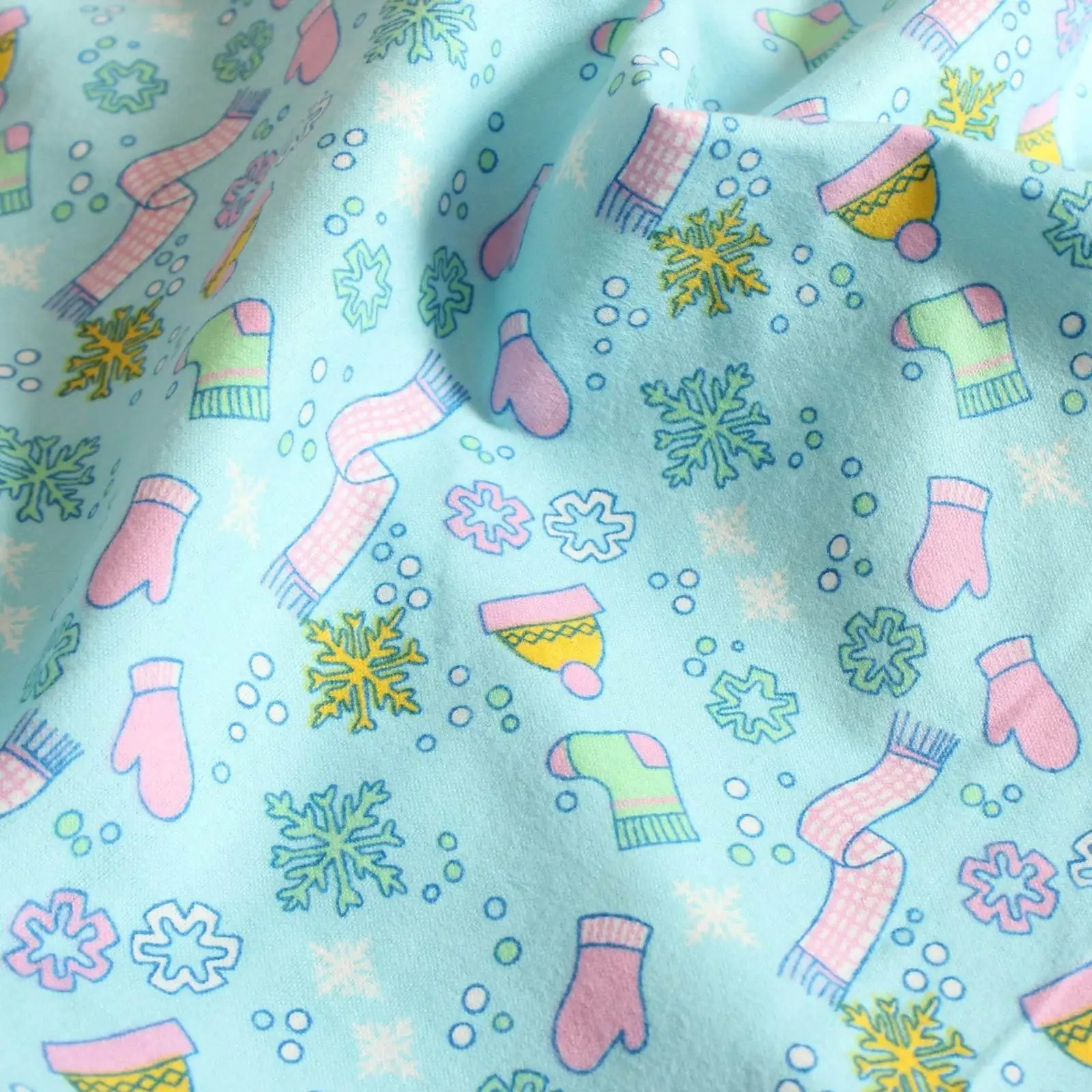 

Double-Sided Pure Cotton Flannel Baby Fabric Warm Autumn Winter Sweatirt Quilt Bedding Baby Floral Cloth Soft Plu Material