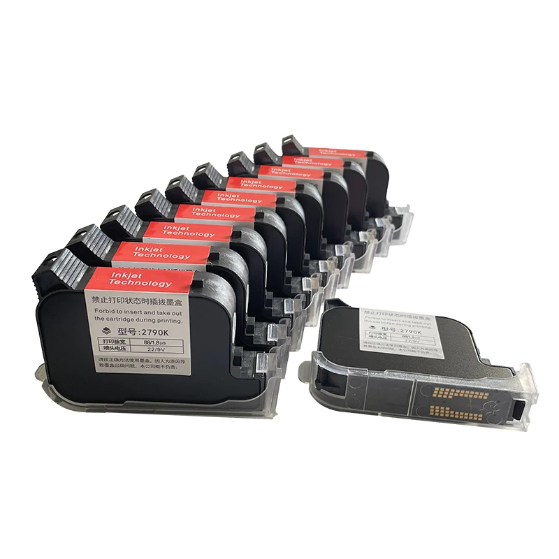 

YAOMATEC 2790K 12.7mm Solvent Fast Drying Ink Cartridges for No Encrypted TIJ Hand Inkjet Printer