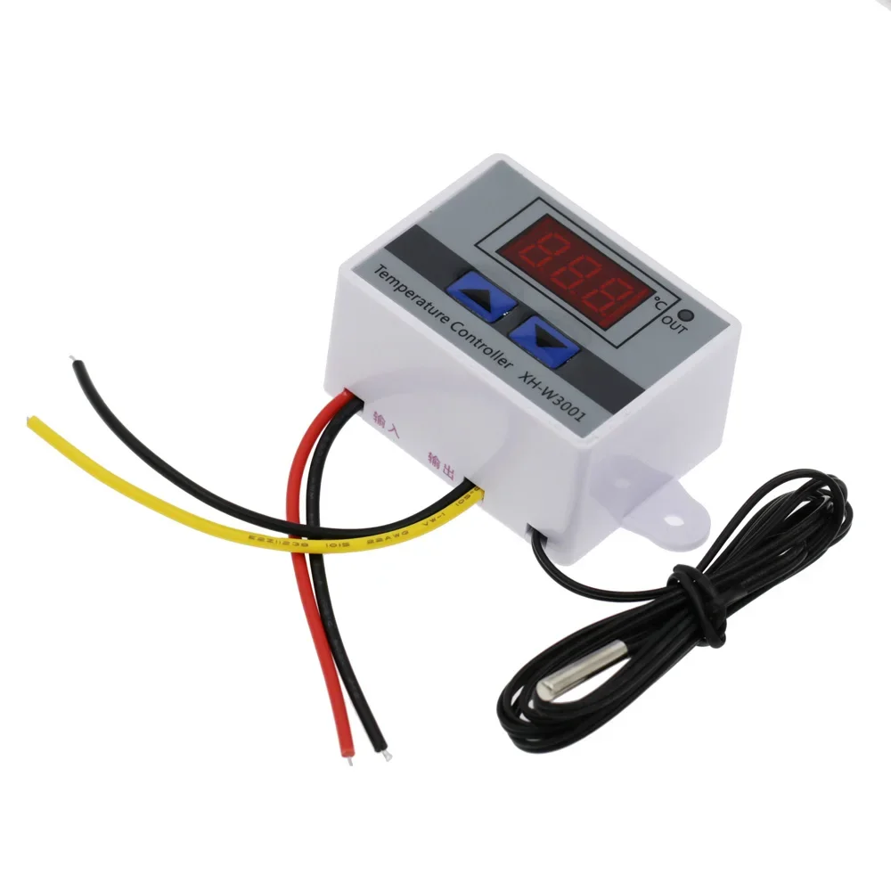 Controlador de Temperatura Digital, Termostato, Termorregulador, Aquário, Incubadora, Aquecedor de Água, Regulador Temp, W3001, 110V, 220V, 12V, 24V