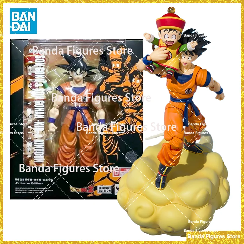 

Оригинальные игрушки Bandai S.H. Фигурarts SHF Son Goku & Son Gohan Kid 2024 SDCC эксклюзивная версия Драконий жемчуг Z в наличии аниме Модели