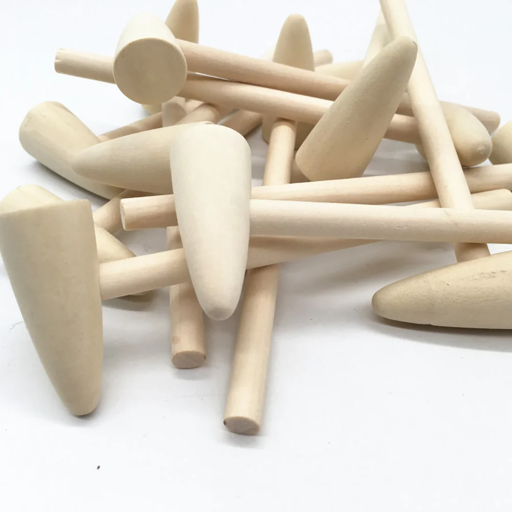 20 pezzi mini martello di legno piccoli mazze per bambini martello di legno per bambini strumento artigianale fai da te gioco di martellatura di attività per l'asilo