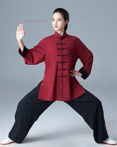 2026 traditional chinese tai chi kung fu uniform breathable sports outdoor walking exercise training wushu martial arts kung fu
