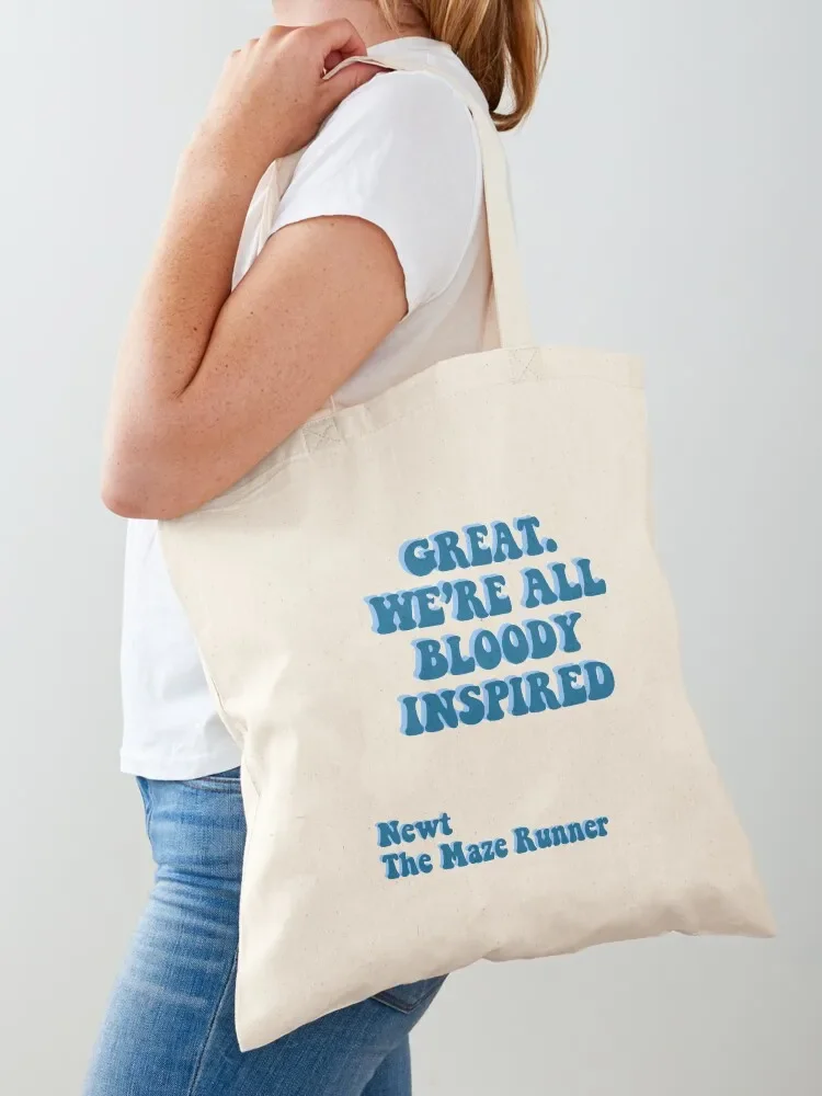 

GREAT WE’RE ALL BLOODY INSPIRED - Newt The Maze Runner Tote Bag eco pack Lady bag tote bag