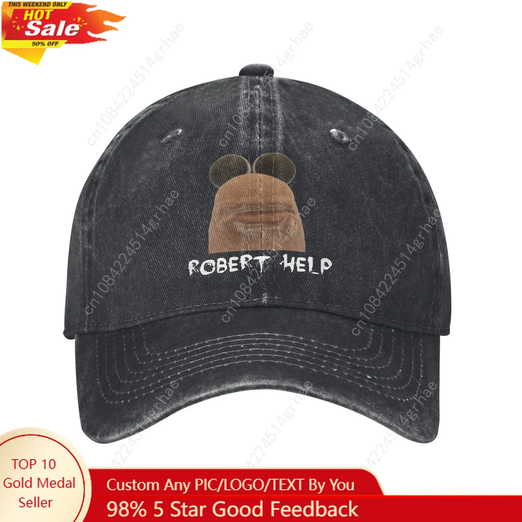 

Funny Robert Help Marcus The Worm Baseball Cap Merch For Unisex Adjustable Trucker Hats