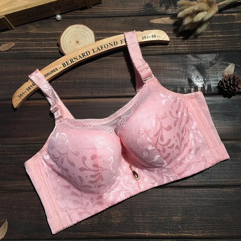 

Large Size Full Cup Tube Top CDE Cup Push Up Bra Full Coverage Deep V Brassiere Steel Rimed Bra for Women Seamless Bralette