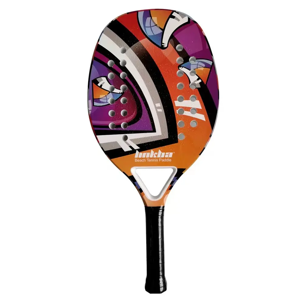 Beach Tennis Paddle Pro Beach Tennis Racket Carbon Fiber Beach Paddle Racquets Multiple Colors with EVA Memory Foam Core