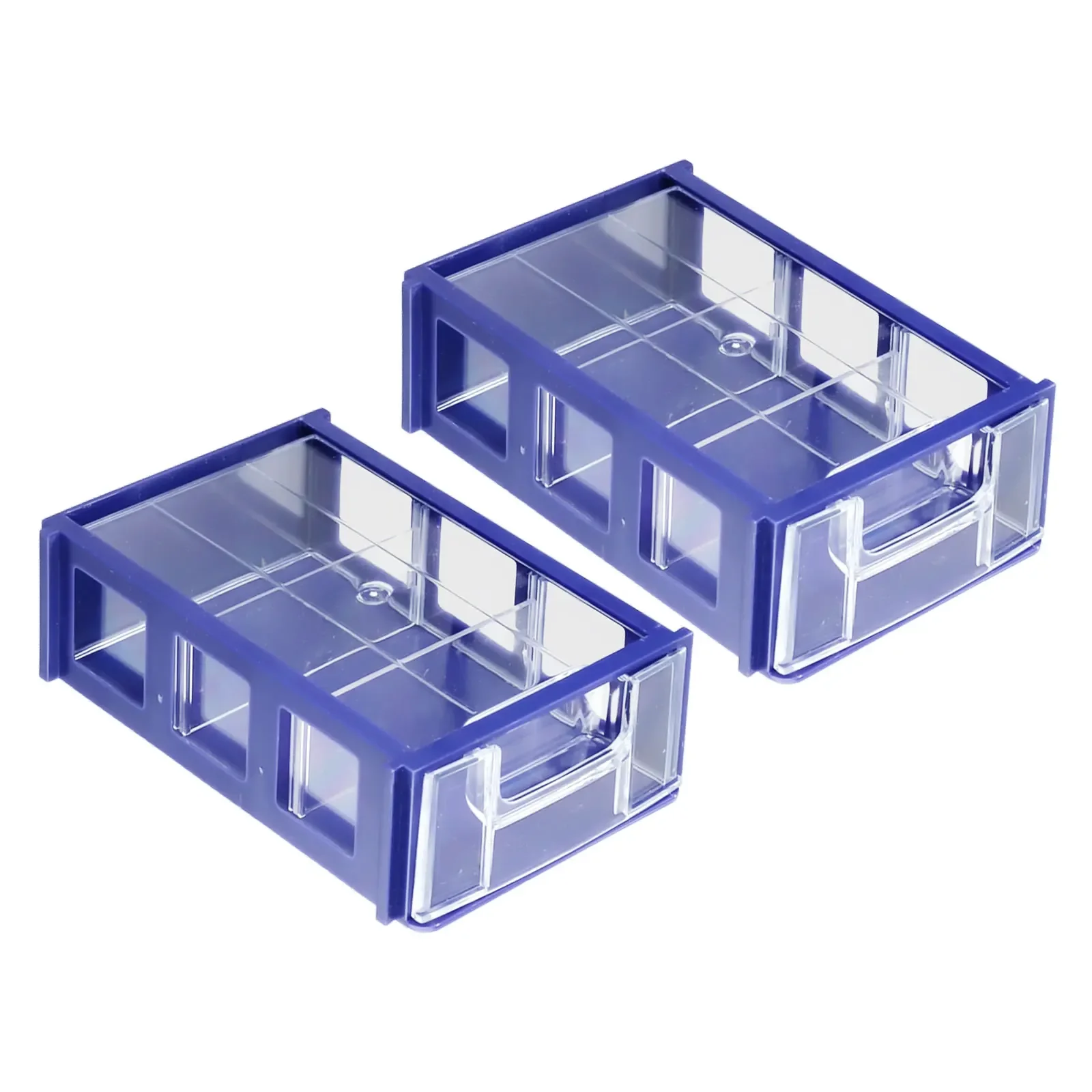 2-1pcs Stackable Box Dustproof Hardware Parts Storage Container Case Holder Fishing Tackle Tools Durable Stackable Thicken Box