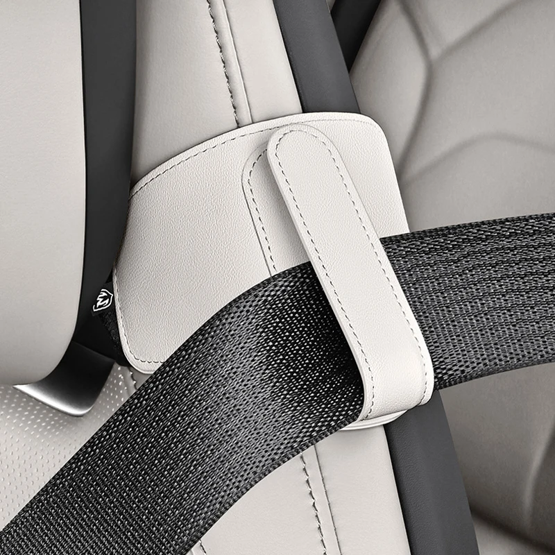 

1Pc Leather Car Sports Seat Belt Fixing Fixator Adjustable Strap Car Interior Modification Accessories