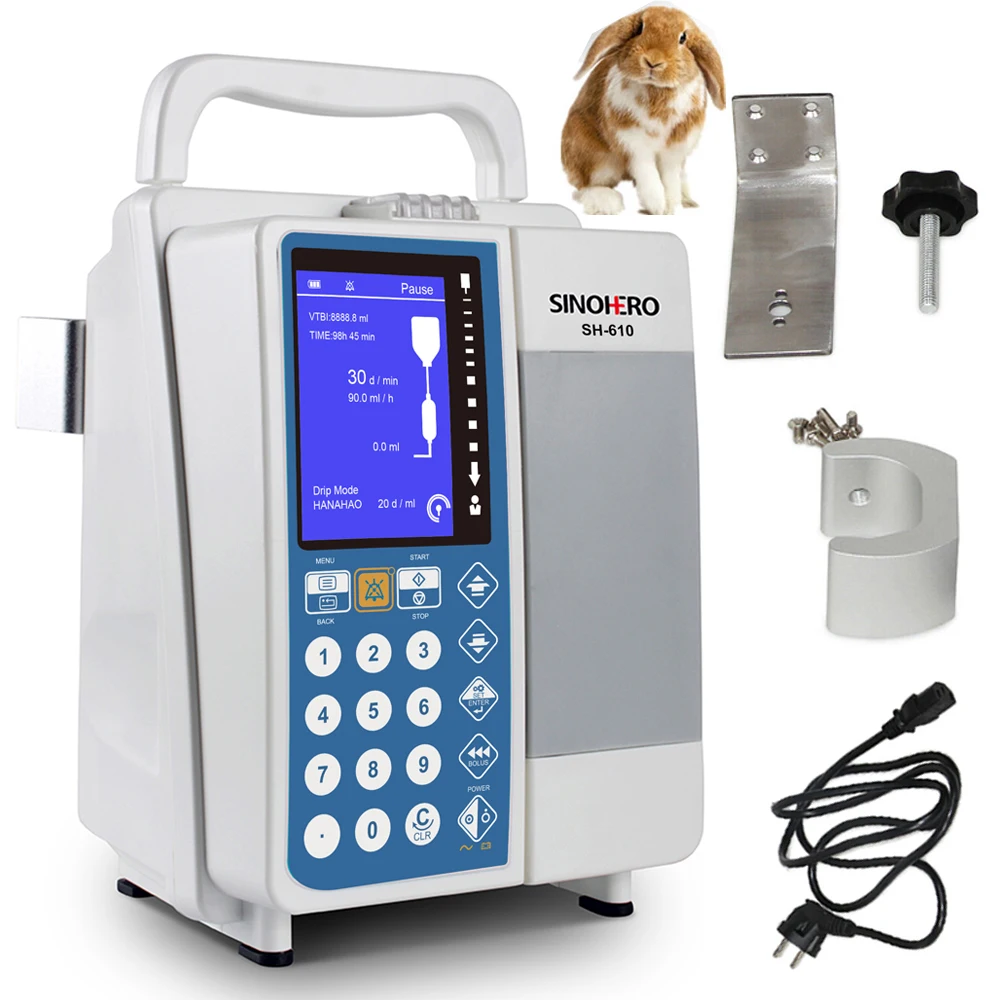 SH-610 Veterinary/Human Infusion Pump Standard IV Fluid Control With Alarm Hospital Clinic Using Accurate