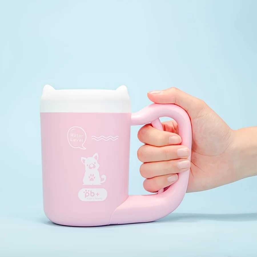 360° Dog Paw Cleaner Cup Portable Pet Paw Washer Soft Silicone Bristles Gentle Paw Cleaning Tool Muddy Paw Cleaner Home Outdoor