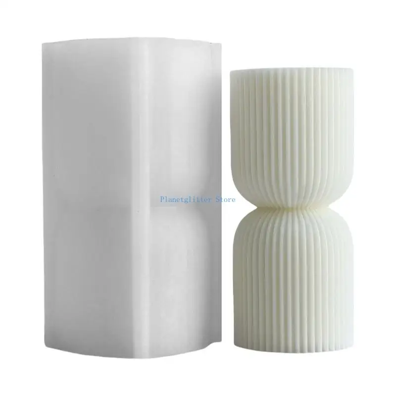 652B Creative Silicone Mold Home Decoration Gypsum Mould Striped Pillar Aromatherapys Mold Jewelry Making Supplies